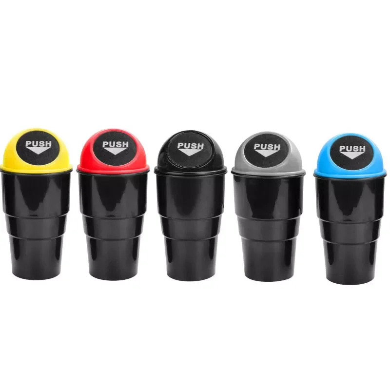 

Trash Garbage Can Auto Trash Dust Case Holder Bin Box Car-styling Yellow Red Blue Black Gray