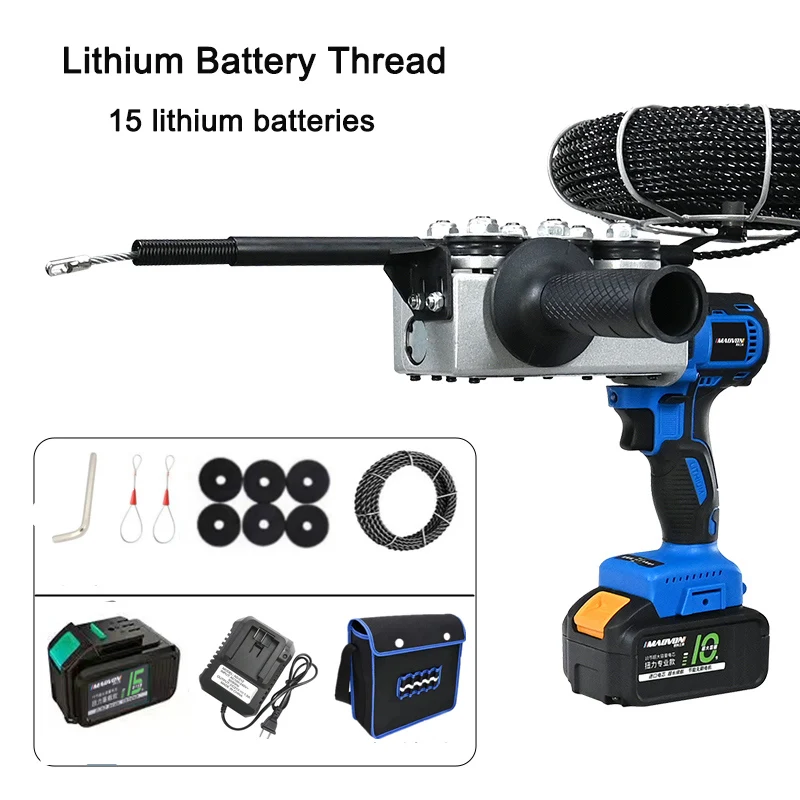 

Electrician Threading Machine Lithium Battery Threader,Pull Line Wire Guide Tools for Construction Communication Home Decoration