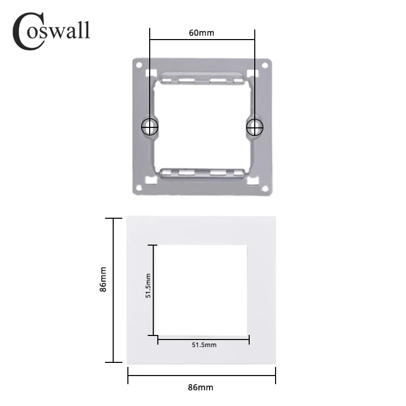 

Coswall E20 белый настенный выключатель