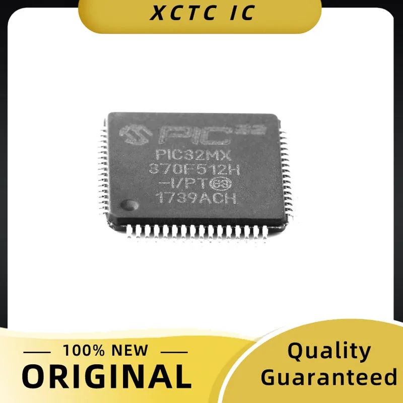 

PIC32MX370F512H Original PIC32MX370F512H-I/PT TQFP-64 32-bit Microcontrollers - MCU 100MHz 2anlg cmp 2I2C 2SPI/I2S 28Ch