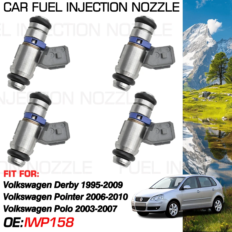 Форсунка для топливного инжектора Volkswagen Polo Mk4 9N Vivo 2003-2007 VW Derby 1995-2009 Pointer 2006-2010 4X IWP158