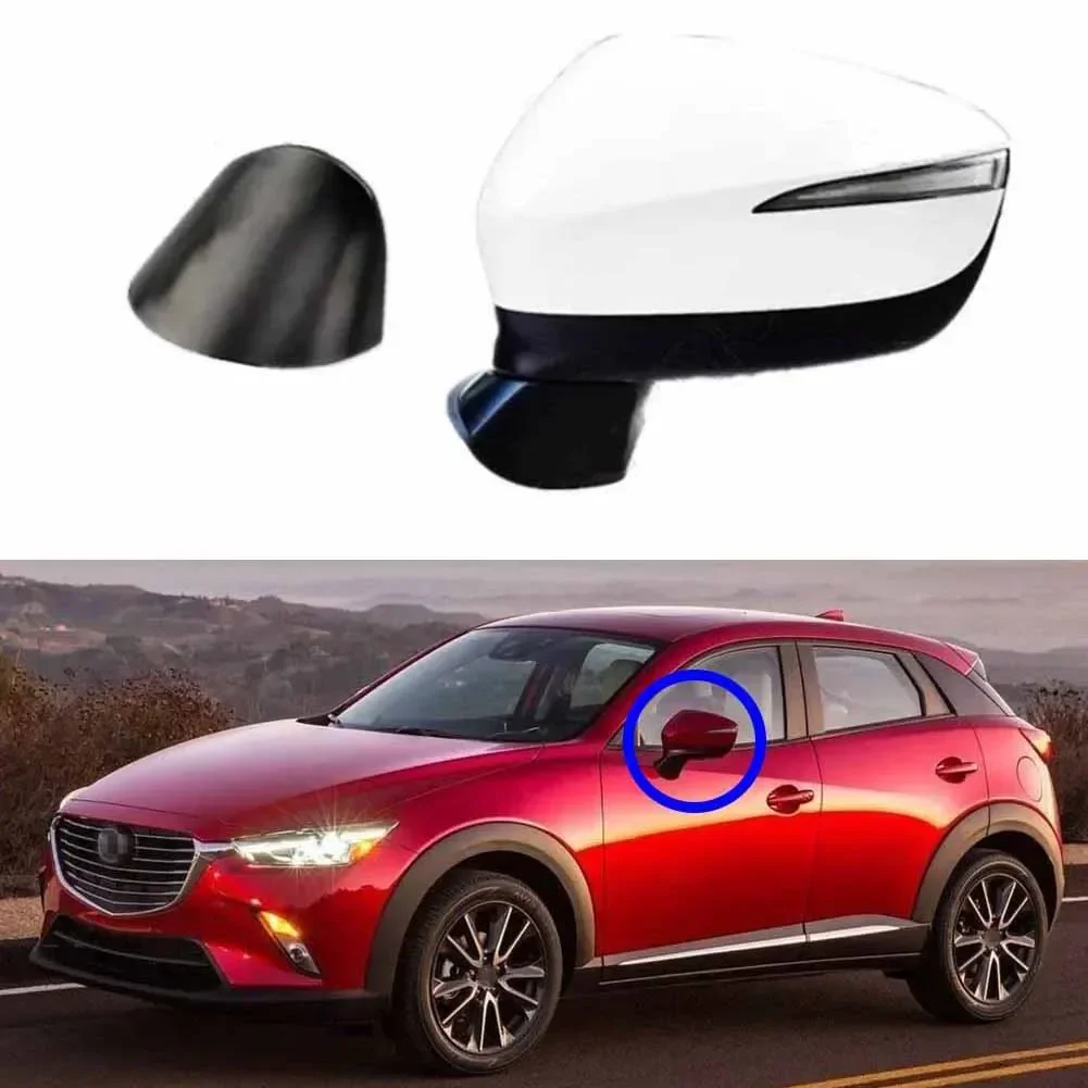 Левая задняя крышка автомобильного Зеркала для Mazda CX-3 2016-2019 CX-5 2015 2016 зеркала