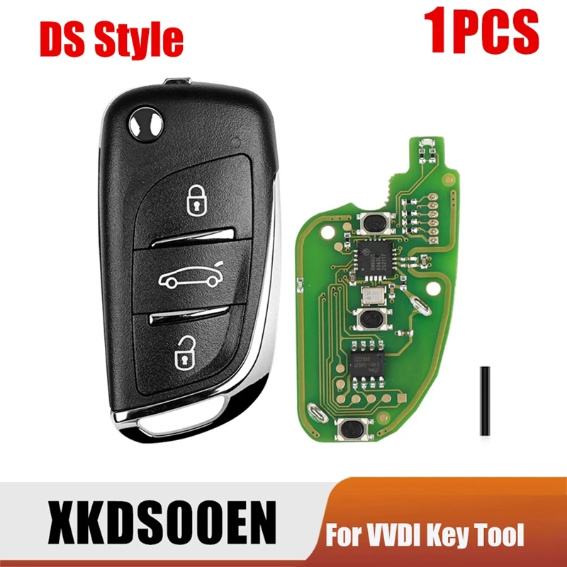 

For Xhorse XKDS00EN Universal Wire Remote Key Flip Fob 3 Buttons For Volkswagen DS Type For VVDI Key Part