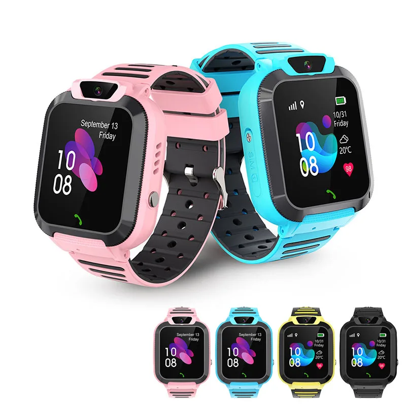 

Kids Smart Watch LBS Tracker 1.44" Touchscreen SOS Call Camera Video Chat Kid Waterproof Smartwatch For Children Boys Girls Gift