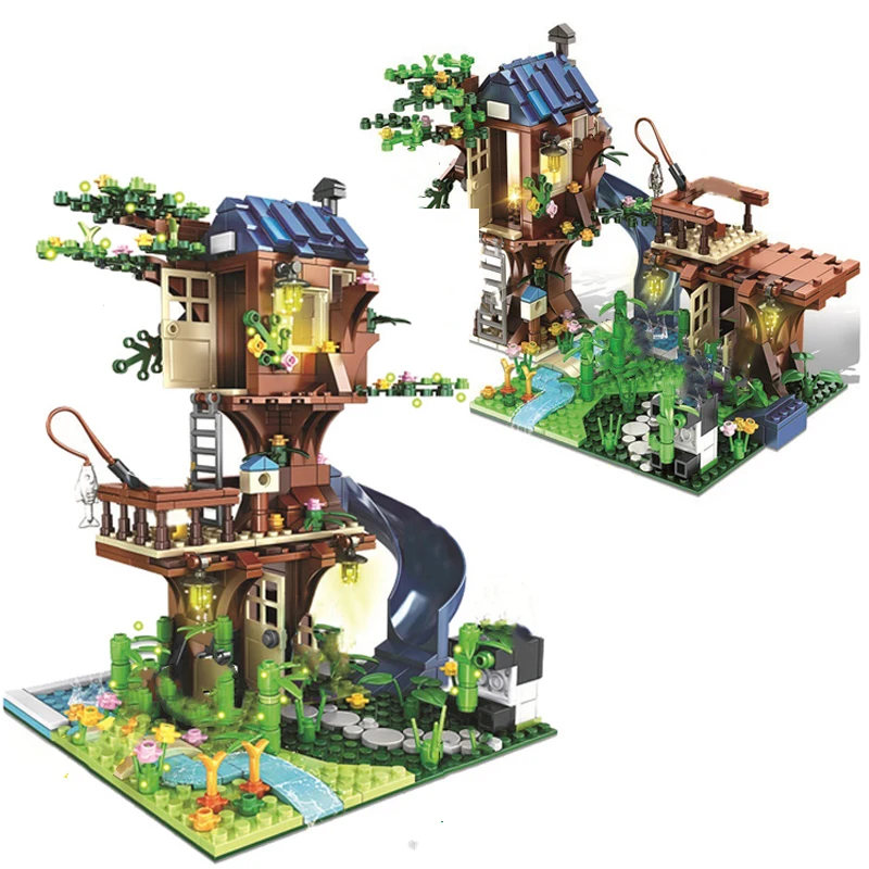 

Конструктор My Treehouse World, классические модели, наборы кирпичей, Детские комплекты для мальчиков, игрушки для детей