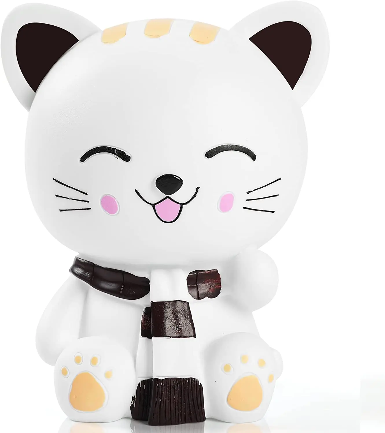 

Kitten Money BankBrown Shatterproof Cat Piggy Bank First Coin Bank Best Christmas Birthday For Kids Boys Girls Home Decoration