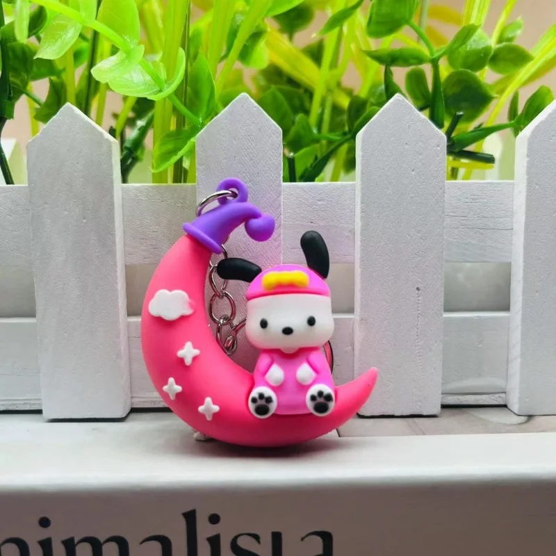 Креативный брелок с милой девушкой Луной и коричной картой Маленькая подвеска в