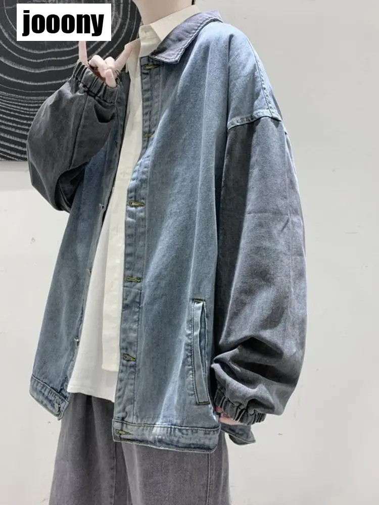 Джинсовая куртка Ins Tide демисезонные мужские джинсовые куртки корейский стиль