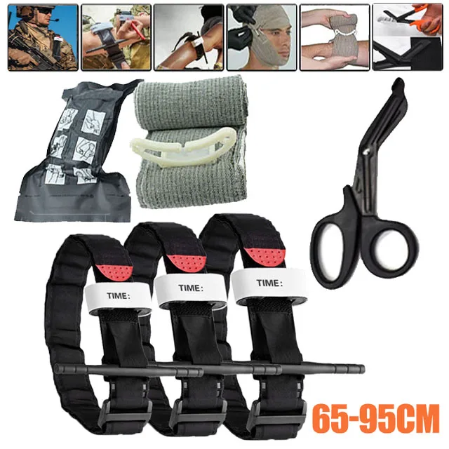 

Tactical Tourniquet Outdoor First Aid Belt Israel Aid Emergency Bandage Scissors Wound Rescue Battle Combat Application Survival