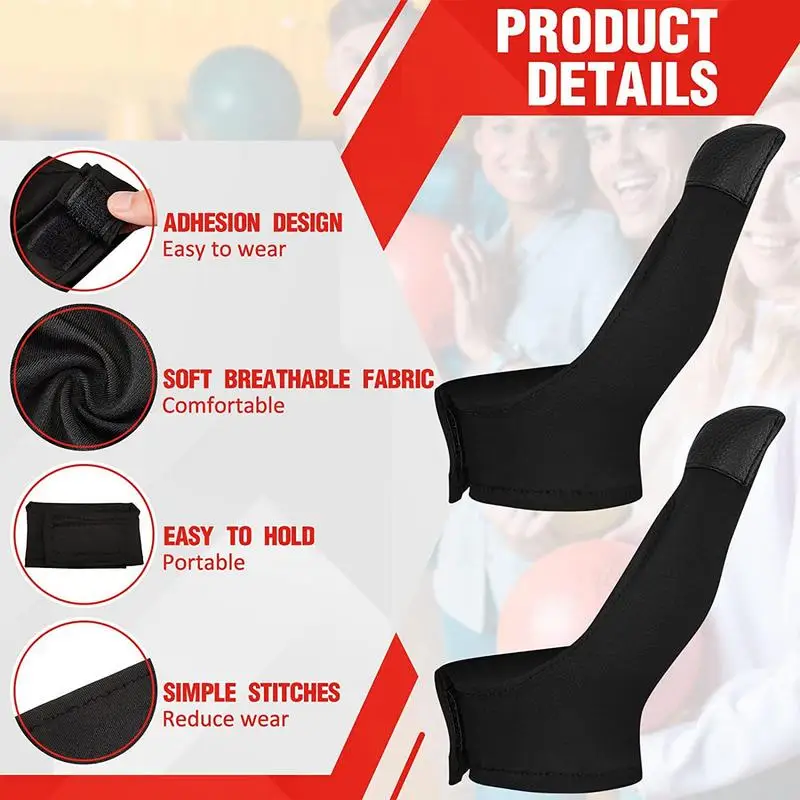 Носки для боулинга защита большого пальца правая перчатка компактная и легкая 2x