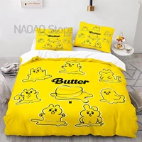 bangtan butter bedding set single twin full queen king size buttere bed set aldult kid bedroom duvetcover sets 3d anime 018