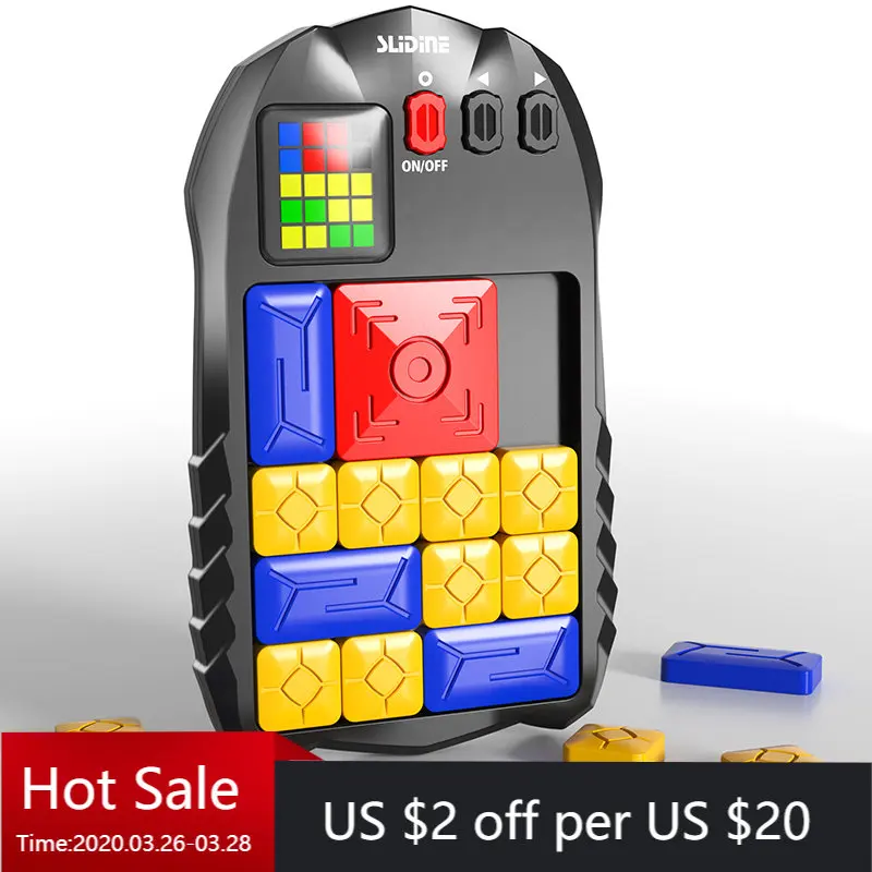

Детские игрушки Giiker Super Huarong Road, детские математические игры, интеллектуальная индукция, вызов, логическая способность, головоломки, игрушки...