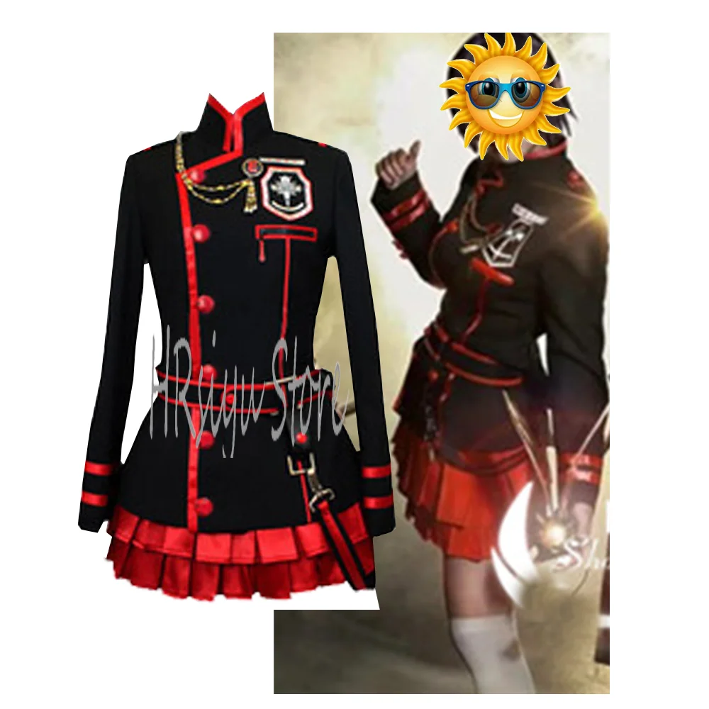 Аниме косплей Lenalee костюм женская униформа полный комплект Хэллоуин карнавал