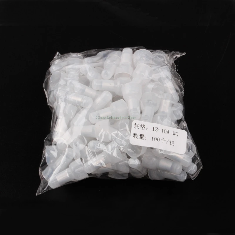 

100Pcs Closed End Crimp Cap 12-10 AWG Gauge Car Audio Wire Connector Terminals