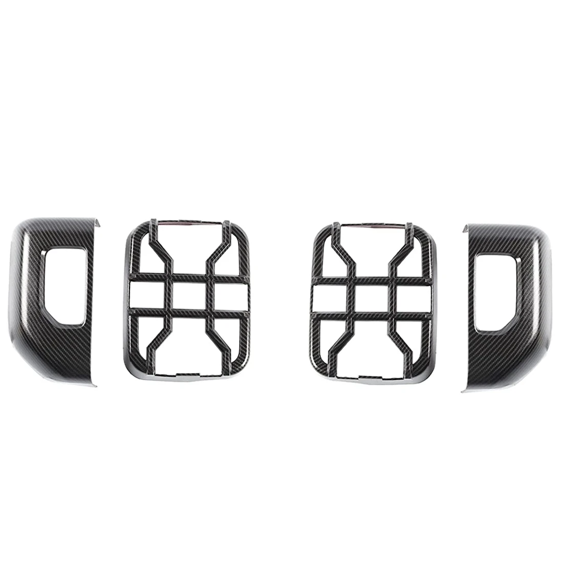 

Защитная задняя панель для Jeep Gladiator JT 2018 2019 2020 2021 2022, ABS углеродное волокно