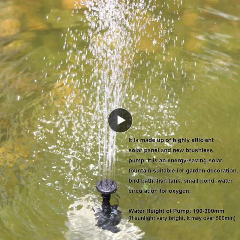 

Household Solar Fountain Water Pump Garden Pool For Bird Bath Garden Water Sprinkler Sprayer Solar Panel Powered Floating