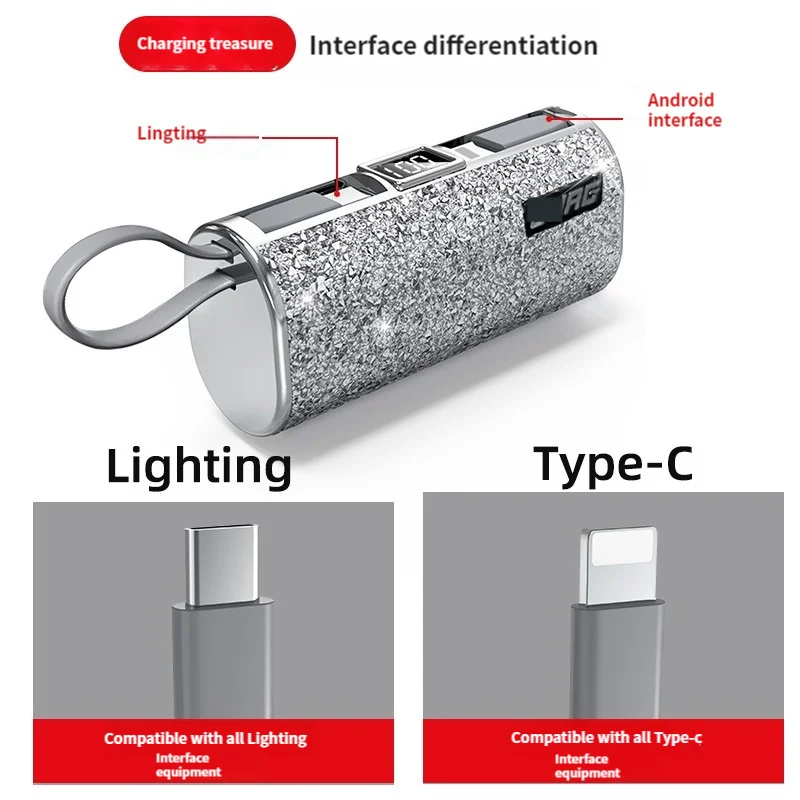 Popular Power Bank 5000mAh Portable Charging Powerbank Mobile Phone Spare External Battery PoverBank For iPhone Samsung For Girl