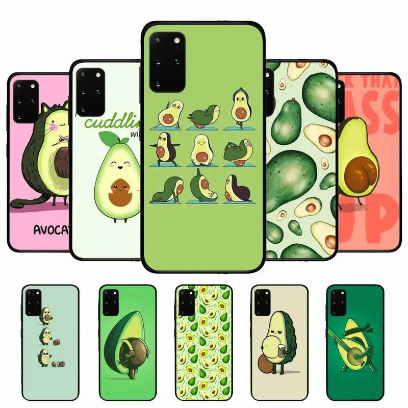 

Cartoon lovely avocado Phone Case for Samsung S10 21 20 9 8 plus lite S20 UlTRA 7edge