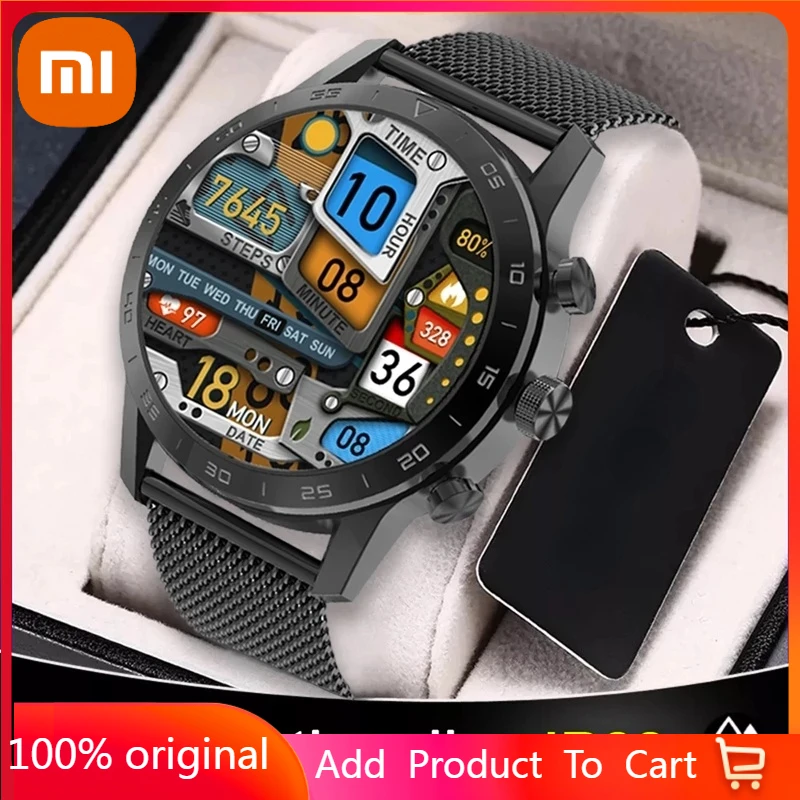 

Спортивные Смарт-часы Xiaomi с беспроводной зарядкой, IP68, водонепроницаемые Смарт-часы с пульсометром, мужские часы, фитнес-браслет для Android, ...
