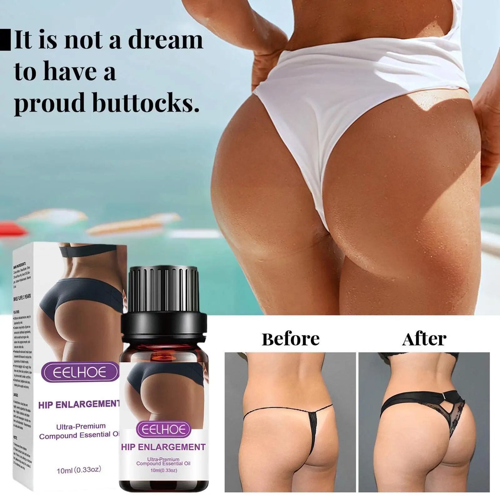 

Butt Enhancement Oil For Butt LiftNatural Herbal Buttock Enhancement Oil Firm Hip Lift Up Butt Enlargement Essential Oil Ge Q8F8