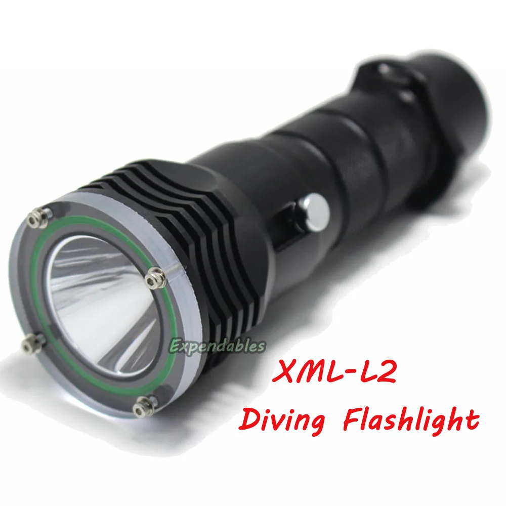 

Новинка для подводной лампы для дайвинга 100 м XML-L2, светодиодный фонарик для погружения с аквалангом 18650 лм, водонепроницаемый светодиодный ф...