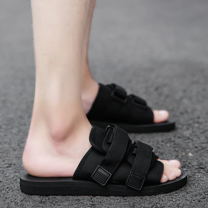 Мужская летняя обувь модные сандалии для пар шлепанцы удобная повседневная