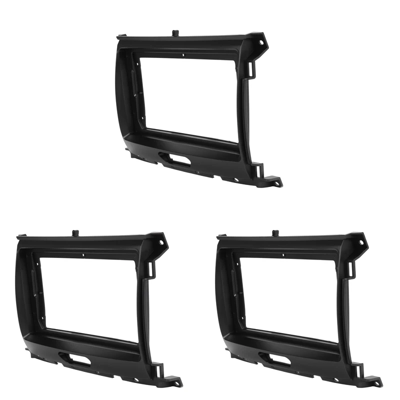 

3Pcs 9 Inch 2 Din Car Dashboard Frame Radio Video Fascia Dash MP5 Player DVD Adapter Panel For Ford Ranger 2018+