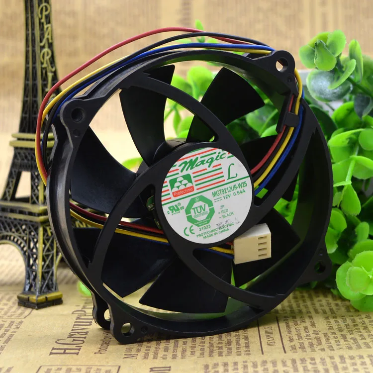 

MIG 9025 YONGLI MGT9212UR-W25 12V 0.54A FOUR WIRE COOLING FAN 9CM