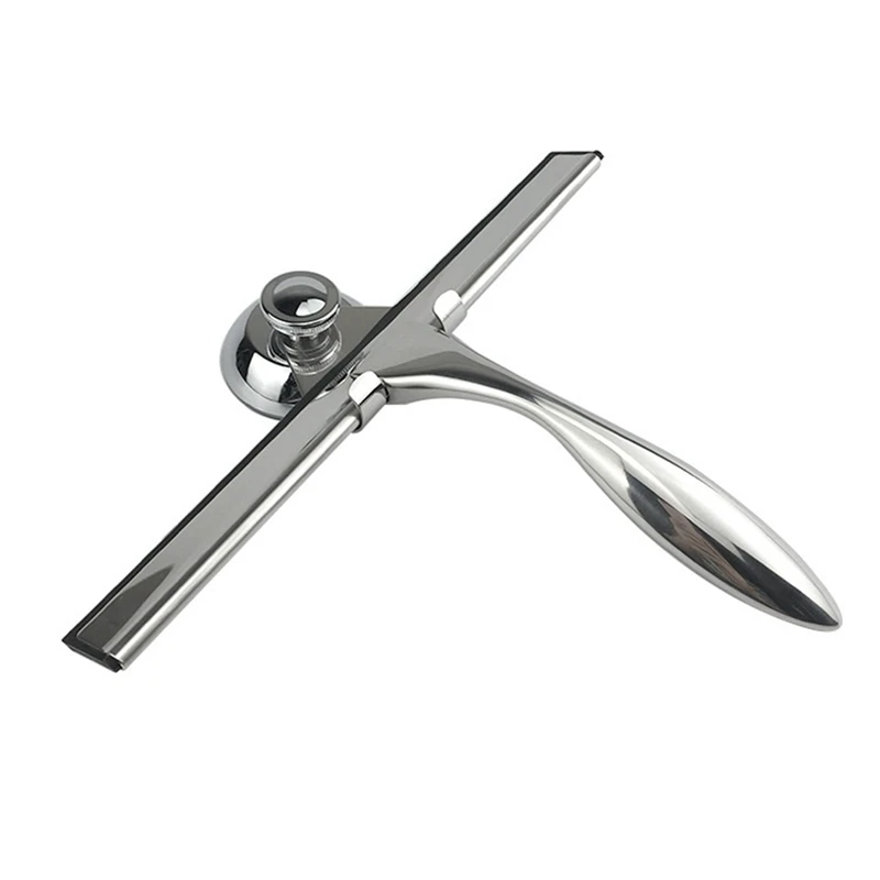 

Multi-Purpose Shower Scraper Is Suitable For Shower Doors, Bathrooms, Windows And Car Glass-Stainless Steel