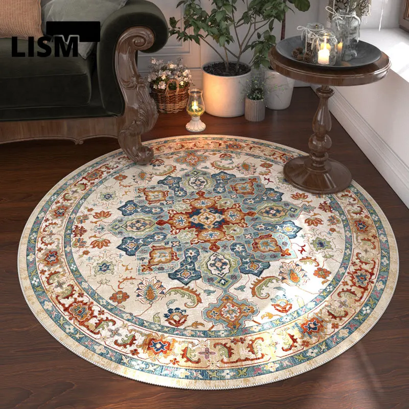 

Bohemian Exotic Art Carpet Classical Living Room Large Area Rugs for Home Decoration Table Sofa Foot Pad Floor Mats for Bedroom