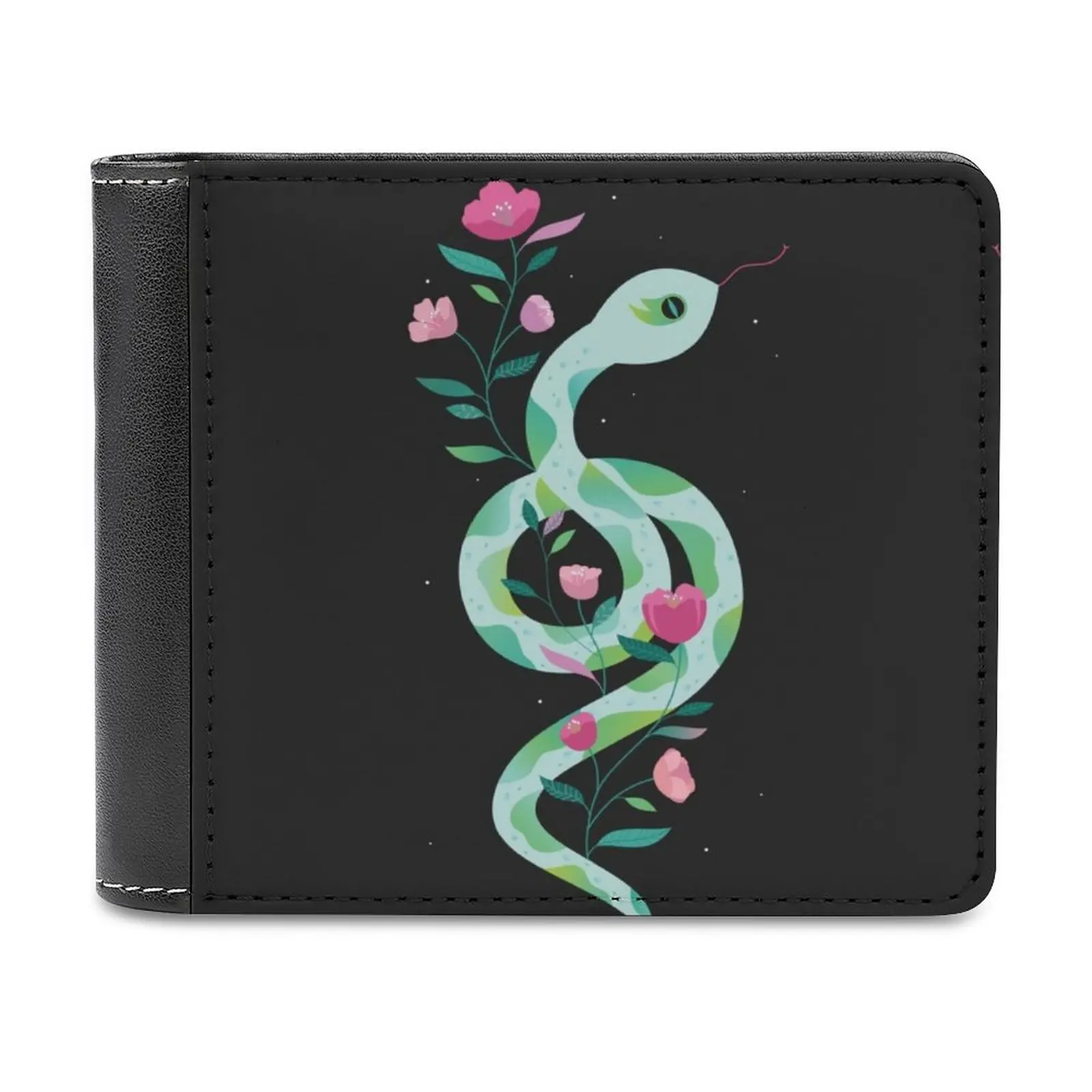 

Empress Business Men Wallets Small Money Purses New Design Dollar Price Top Wallet Serpent Animal Floral Flowers Botanical