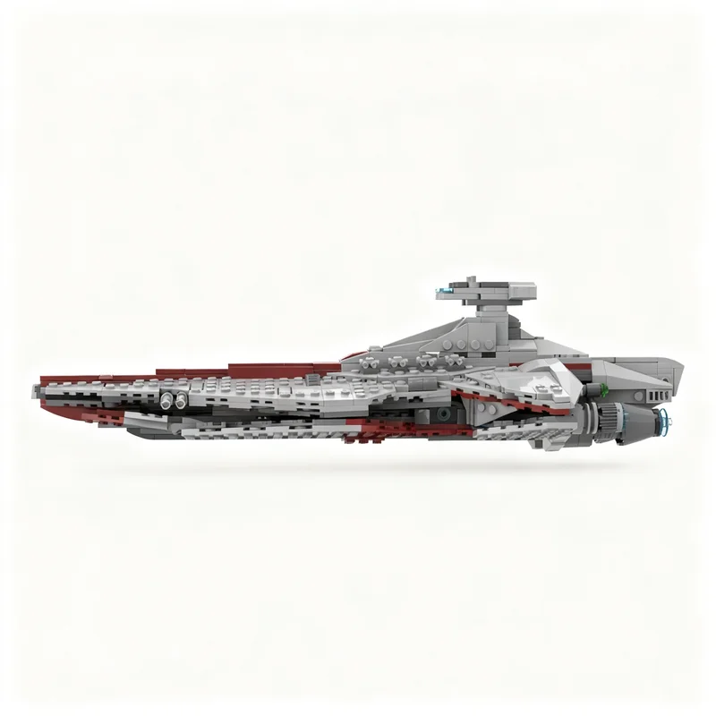 Фото 653 детали MOC Star Battle Midi Venator Class: Альтернативная модель конструктора, игрушки-блоки, идея для рождественских подарков, креативные подарки для детей №2