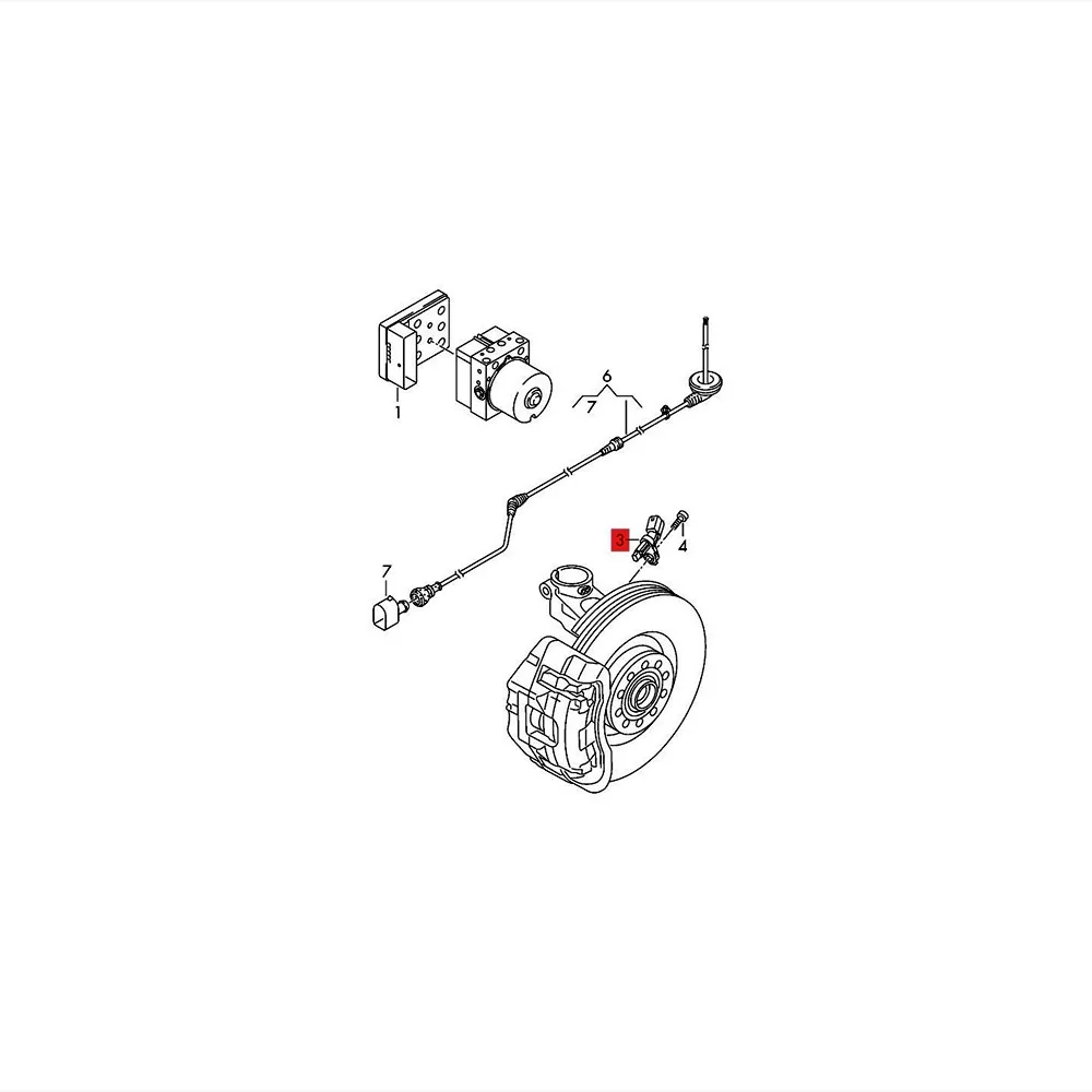 WHT003860 861 862 863 1 комплект новый датчик скорости колес ABS для Audi A2 VW Polo 6R 6C 9N