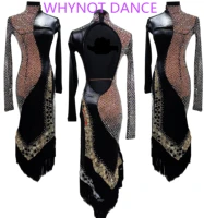 whynot dance sequin customized latin dance competition party dress for girls or women fast free shipping