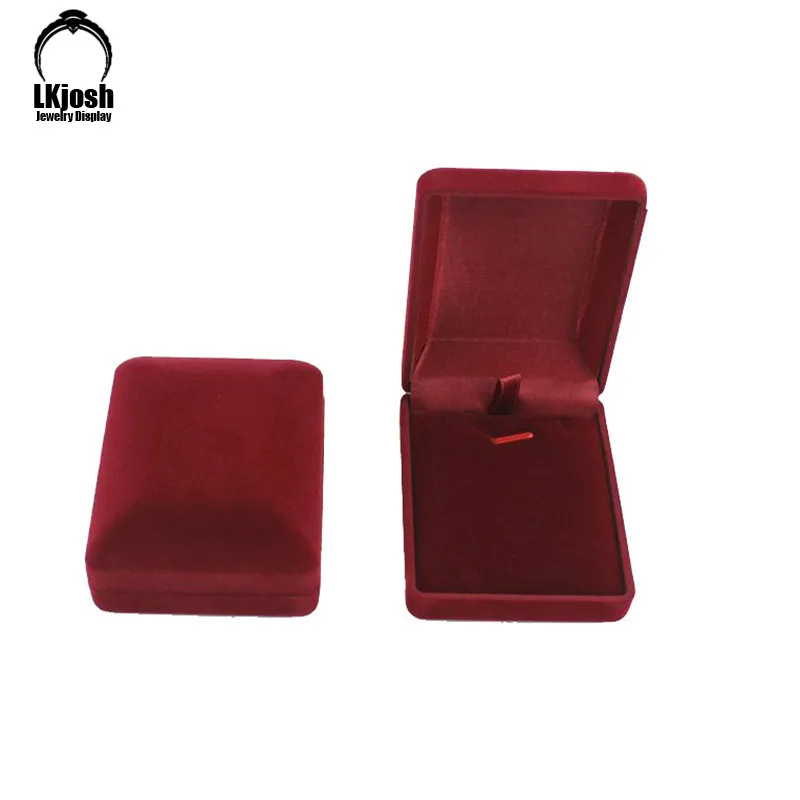 Бархатная коробка для подвесок хранения Подарочная демонстрации ожерелья