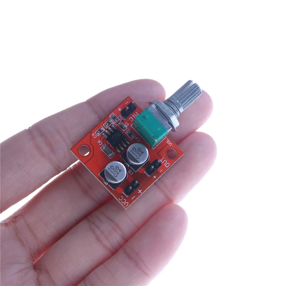 

DC 3.7V-12V LM386 Electret Microphone Power Amplifier Board Gain 200 Times for electret microphone amplification