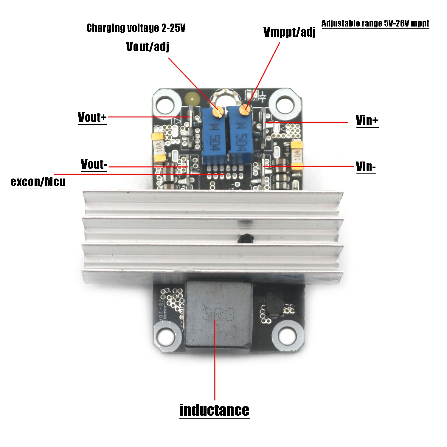 13A 10A BQ24650 MPPT Зарядная плата солнечной панели Контроллер USP 12 В 24