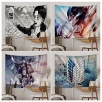 eren yeager freedom manga chart tapestry kawaii anime attack on titan wall tapestry hippie home decor wall hanging decoration