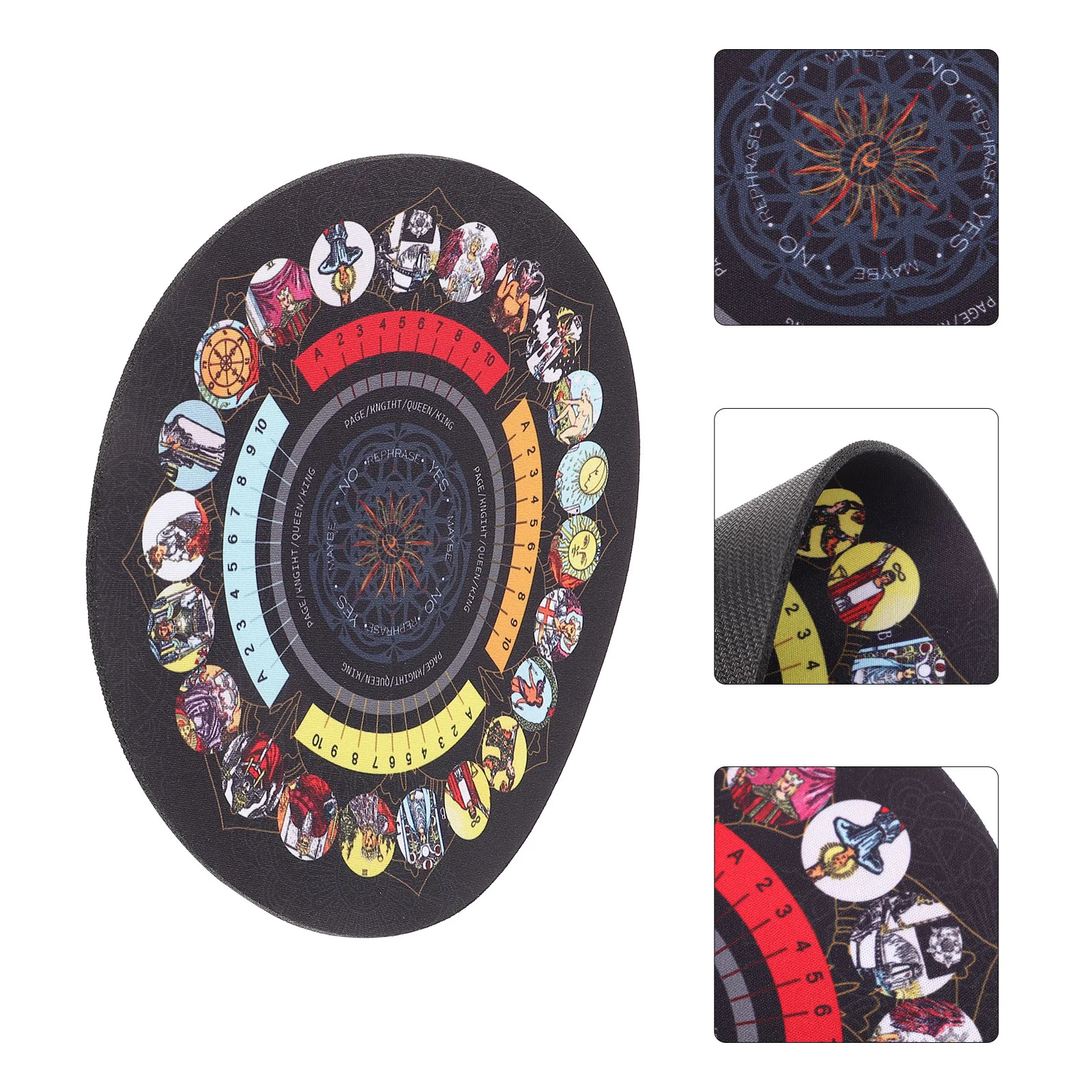 

Rubber Pad Tarot Table Cloth Divination Tablecloth Prop Tabletop Decor Desktop Altar Cover Supplies Mats Cards Dinner
