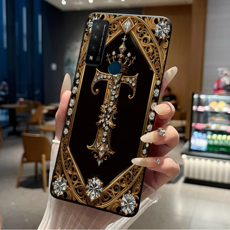 Чехол для телефона TCL 20R 5GTCL Bremen 5GTCL 20AX 5G, мягкая силиконовая задняя крышка с узором в виде начальных букв, модный защитный чехол (art.: 3920dafa9352c) - 3920dafa9352c