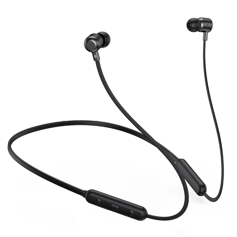

New Bluetooth V5.1 Headset Neck Mounted IPX5 Waterproof Sports Running Binaural True Stereo Strong Magnetic Adsorption Headphone