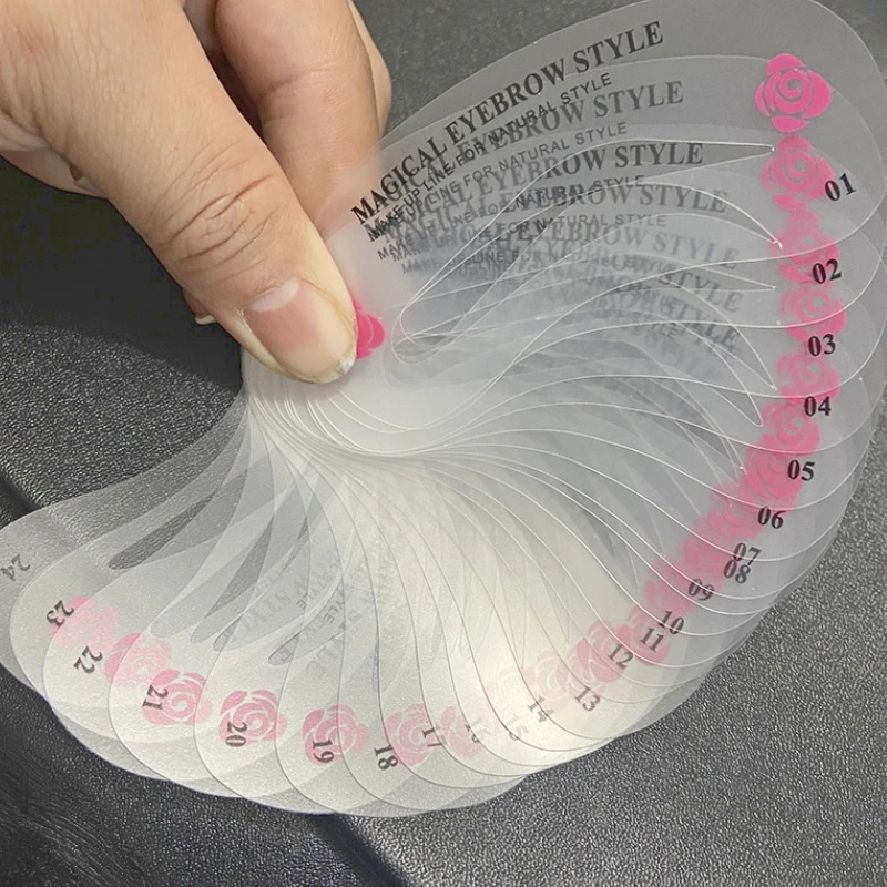 

24Pcs/Set Lazy Quick Eyebrow Stickers Eyebrow Card Template Eyebrow Aids Guide Tattoos Makeup Tools Adjustable Accessories