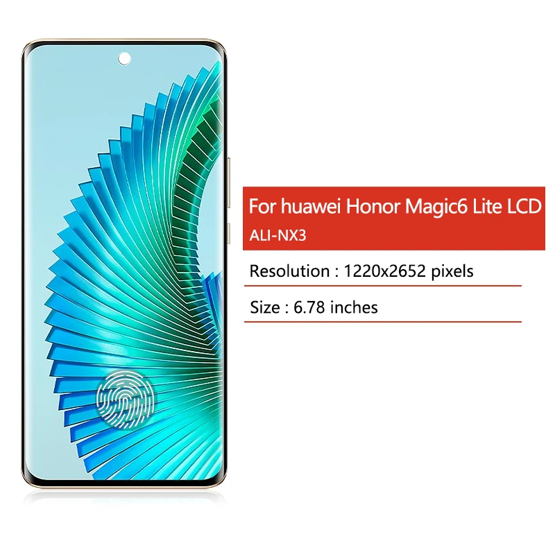 6 78-дюймовый AMOLED для Honor Magic6 Lite ALI-NX3 замена ЖК-дисплея HUAWEI Magic ЖК-дисплей с цифровым