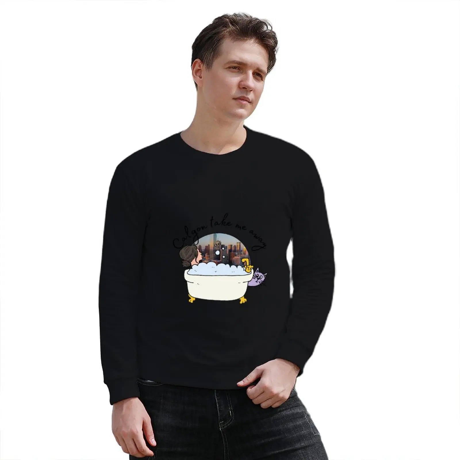 Calgon Take Me Away пуловер с капюшоном осенняя одежда в стиле аниме спортивные костюмы