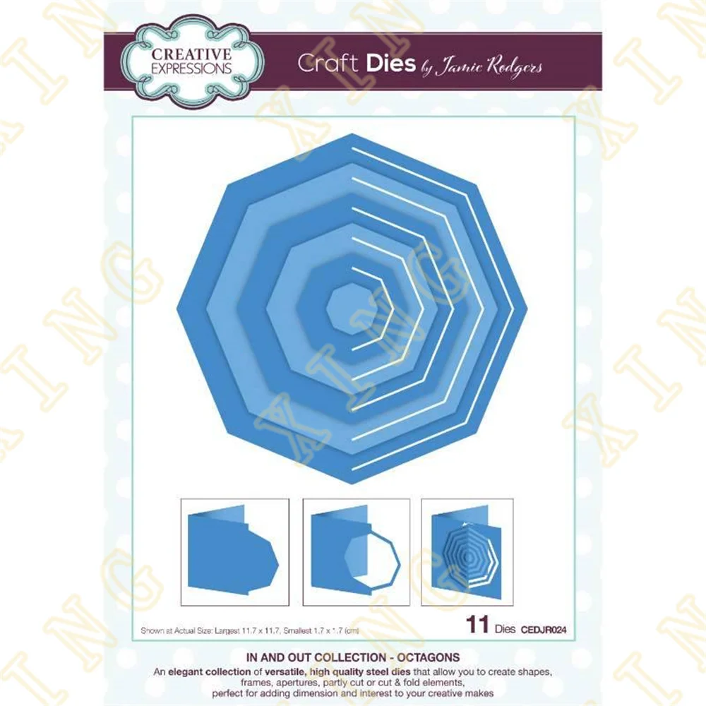 

Collection Octagons Metal Craft Cutting Dies Diy Scrapbook Paper Diary Decoration Card Handmade Embossing New Product Hot Foil
