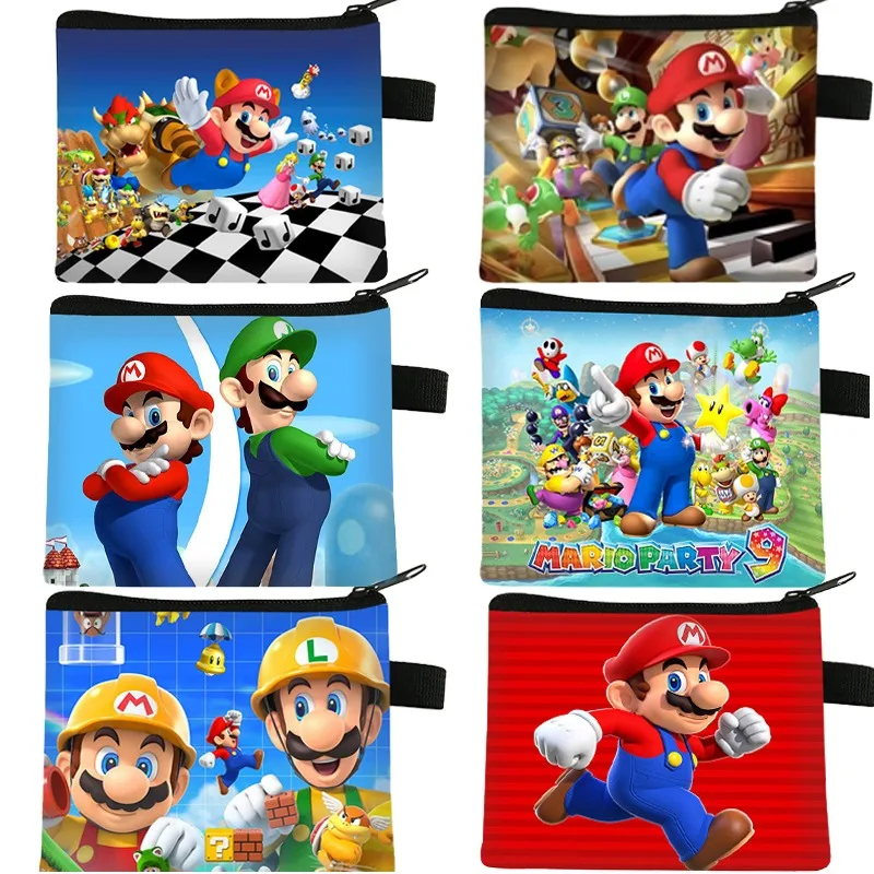 Сумка в стиле Super Mario с рисунком кошелек для детей сумка ключей студентов