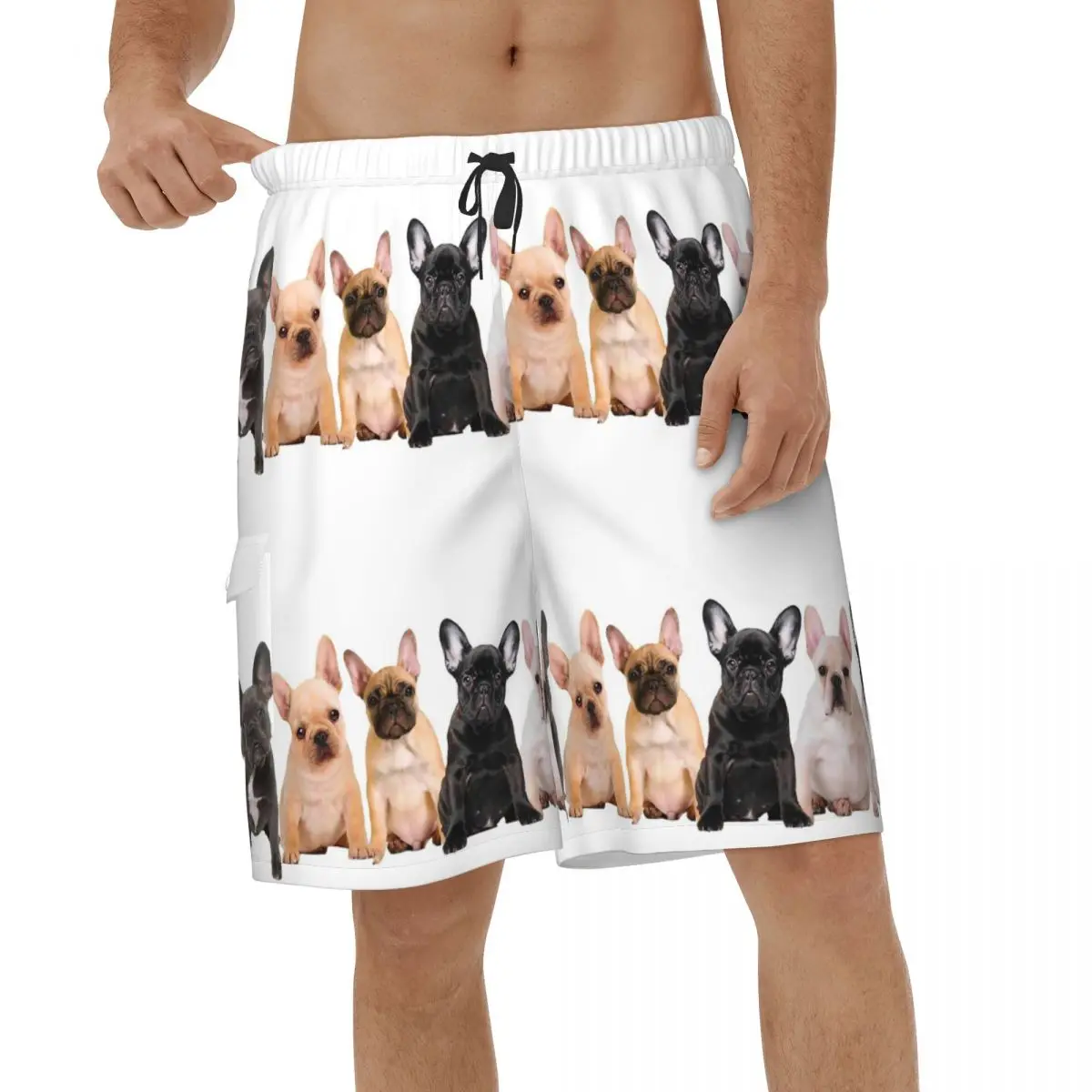 

French Bulldog Shorts Quick Dry Men's Beach Shorts Dog Lover Cute Animal Casual Men Briefs