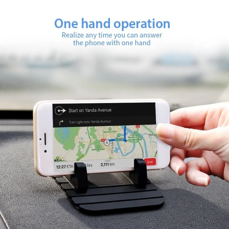 portable car phone holder dashboard phone stand mount anti slip silicone mat pad gps bracket universal for iphone 12 13 pro max free global shipping