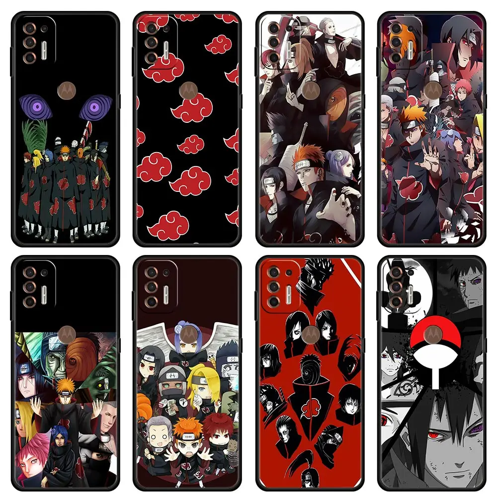 naruto akatsuki case for moto g30 one fusion g9 plus play g60 g8 power lite g9 edge 20 e6s g stylus phone cover coque free global shipping