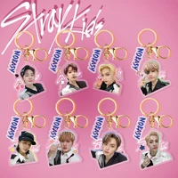 kpop stray kids noeasy acrylic cute doll backpack pendant exquisite cartoon decorations key ring pendant gift i n fan collection